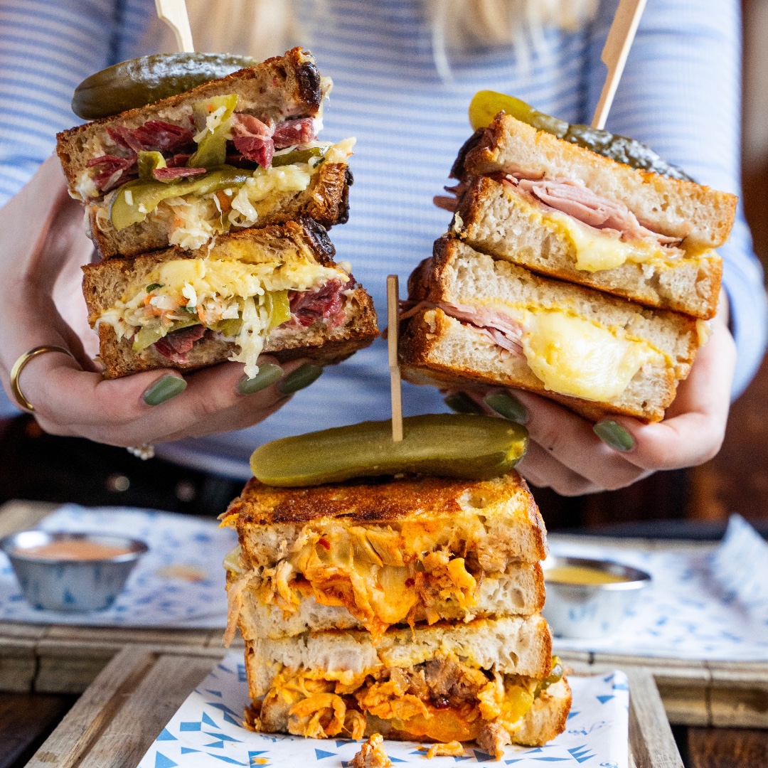 How incredible do these skillet sandwiches look from <a href="/AlbertsSchloss/">Albert's Schloss</a>❓

They're available Monday - Sunday from 12-6 pm, and will be part of one of the many offers during <a href="/LplRestaurantWk/">Liverpool Restaurant Week</a> 😋