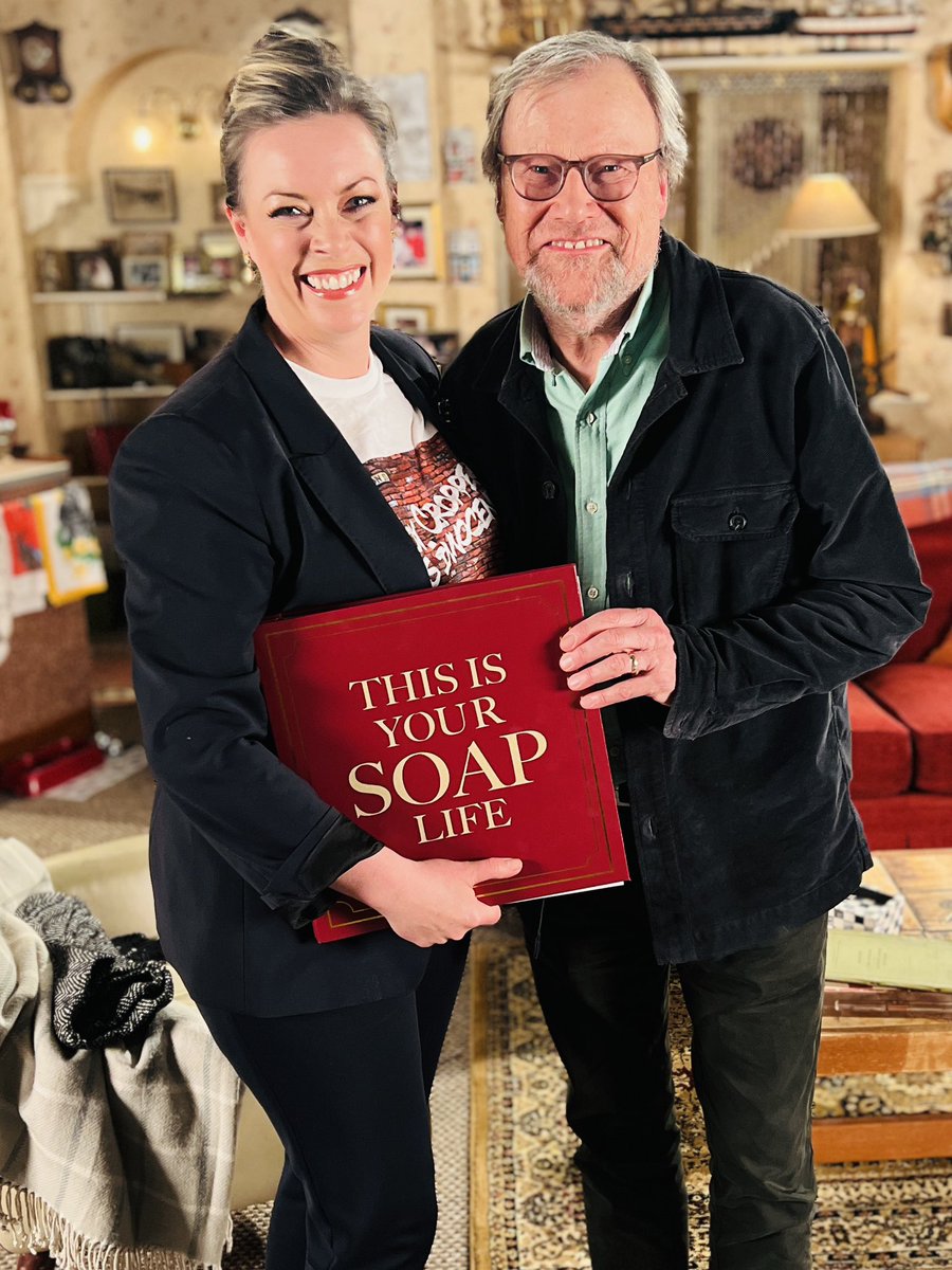 A pinch-me working moment tomorrow for the next in our Soap Legends series, David Neilson talks nearly 30 years of playing @itvcorrie ‘s Roy. He’ll talk about the origins & development of Cropper & how this story plays cleverly into his past. 11.15 @thismorning #freeRoy ❤️🍳