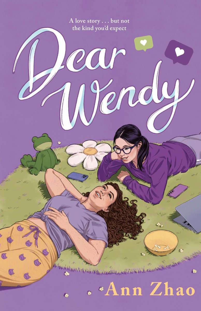 DEAR WENDY is out now!!! read the book that alice oseman called 'the platonic love story of my dreams,' that publishers weekly called 'a raw and emotionally resonant debut,' and that my sister called 'boring' 💜💚 buy: bit.ly/dearwendy events: annzhao.com/events