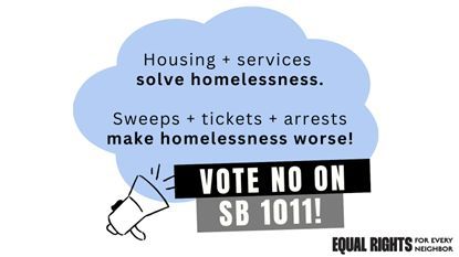 Housing and services end homelessness. 

But SB1011 would push California in the opposite direction, and make homelessness worse.

That’s why 100+ organizations are urging #NOonSB1011: buff.ly/3PX9A6w