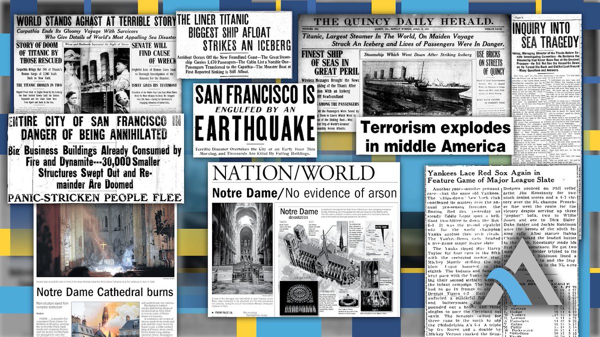 From old fires and recent fires to sinking ships and legends being born, this week in history presents us an opportunity to reflect on the events that changed lives all around the world. zurl.co/SmJ1