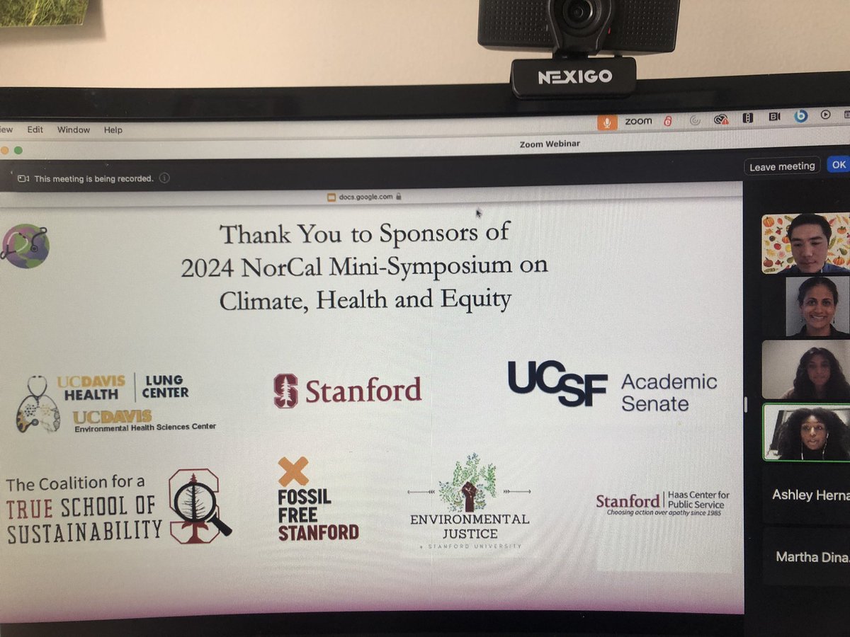 We’ve started!! Huge thanks to our sponsors who understand the health harms of #fossilfuels and the importance of educating health professionals to address roots causes to the #climatecrisis stanford.zoom.us/webinar/regist…