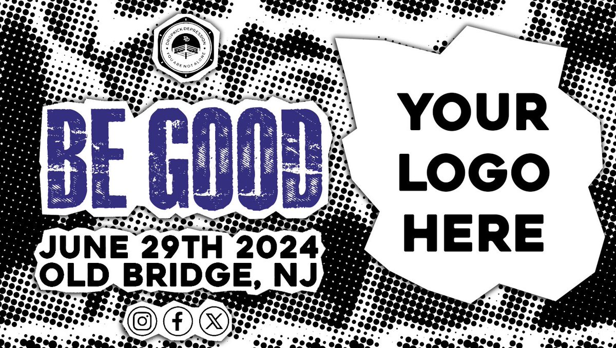 Small business owner? Podcast? Website? Do YOU want to be part of our event Be Good, benefitting the American Foundation for Suicide Prevention? We're accepting sponsors for the event! DM or email dropkickdepression@gmail.com for more info!