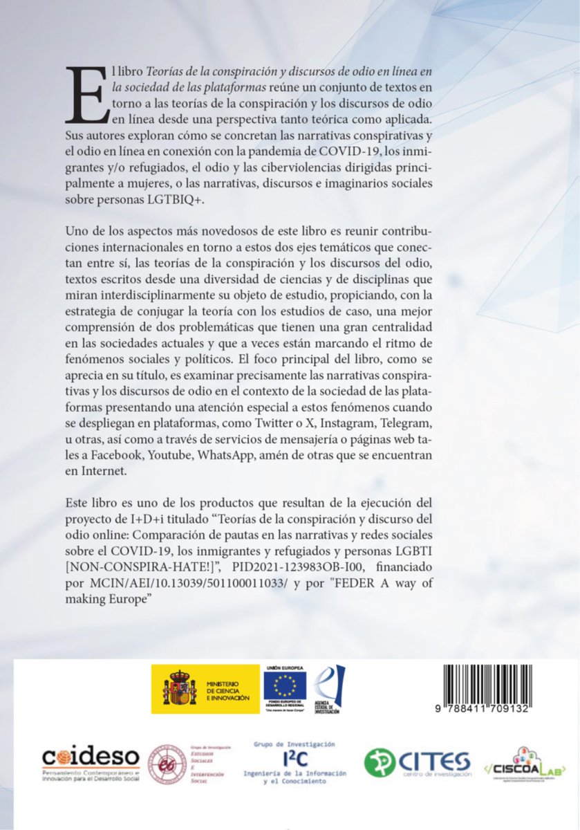 EstrellaGualda's tweet photo. 👉HAPPY to share with @UniSalerno PhD students our research on #ConspiracyTheories #polarization #NonConspiraHate #COVID19 #Networks #Micronarratives #HateSpeech
@MangoneEmiliana @UCC_UHU @UnivHuelva @GrupoESEIS @AAS_Sociologia @FES_Sociologia @coideso @uhutso @desinfoAND https://t.co/vzfcZcPNiv