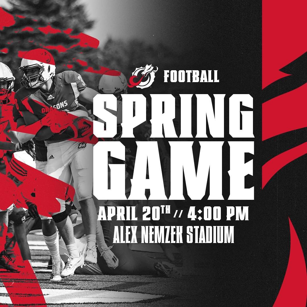 Our spring game is this Saturday! Free admission! Come out and watch some football this weekend!