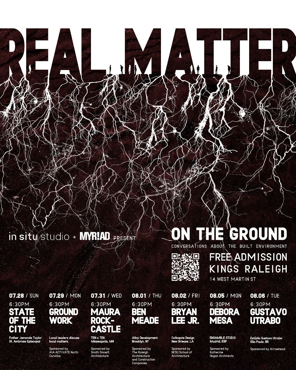 We are partnering with <a href="/in_situ_studio/">in situ studio</a> &amp; friends for their Real Matter design conference at <a href="/kingsraleigh/">Kings</a> July 28th - Aug 10th. There will be a lot of fun happenings and conversations going on all week. Join us!

More details to come but you can RSVP now:

insitustudio.us/real-matter/rs…