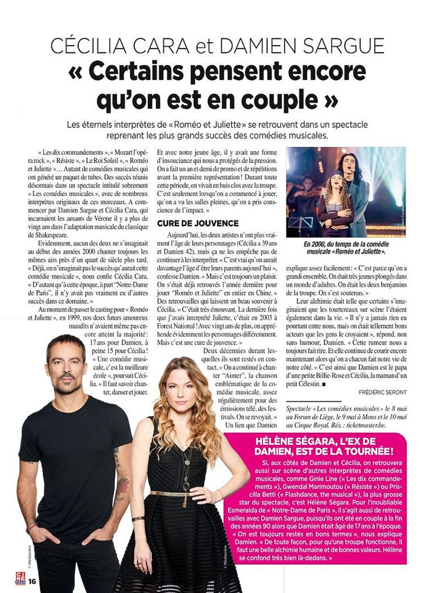 [Interview]🎙️
@DSargue @Cecilia_Cara pour @cinetelerevue Belgique 🇧🇪
#interview #MAGAZINE #cinetelerevue #damiensargue #ceciliacara #comediemusicale #romeoetjuliette