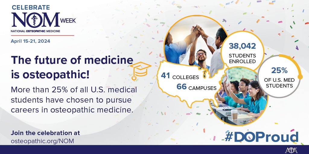 The future of medicine is #osteopathic! Happy #NOMWeek