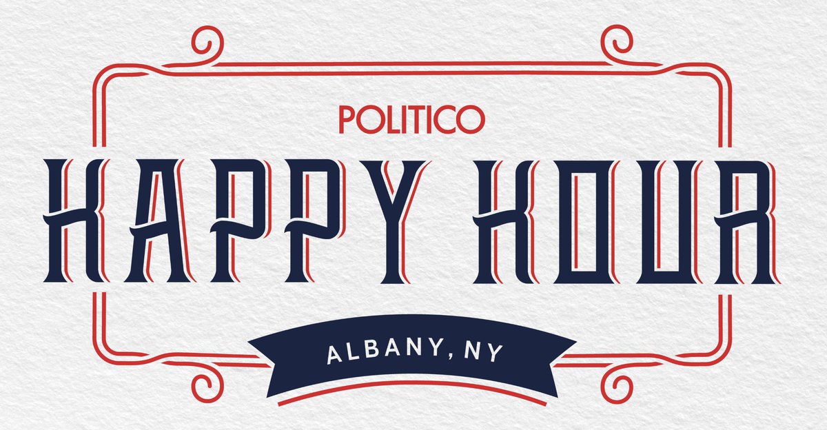 Connect with POLITICO over happy hour THIS Wednesday with fellow New Yorkers over drinks and passed hors d'oeuvres. Learn more about POLITICO's efforts in New York State and how the team is covering current affairs in Albany. RSVP today! …lNewYorkCommunityEvent.splashthat.com
