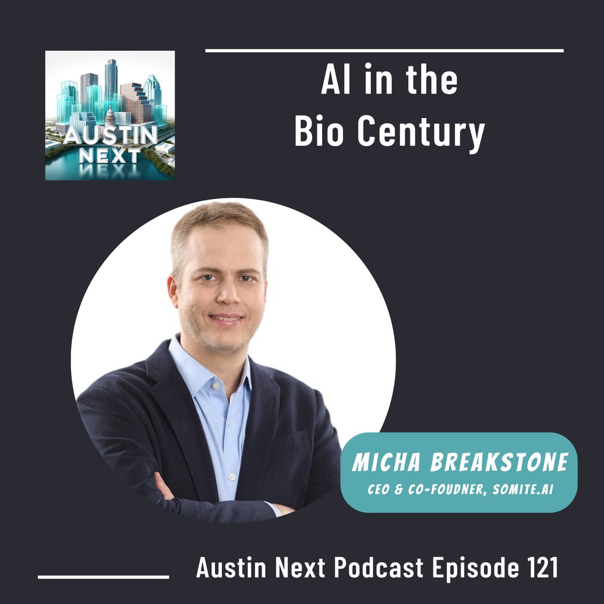 📌You can find the full episode with @MichaBreakstone of @SomiteAi at the links below & on all major podcast platforms.

Spotify: open.spotify.com/episode/3B39RZ…

Apple: podcasts.apple.com/us/podcast/ai-…

Austin Next Website: austinnextpodcast.com/ai-in-the-bio-…