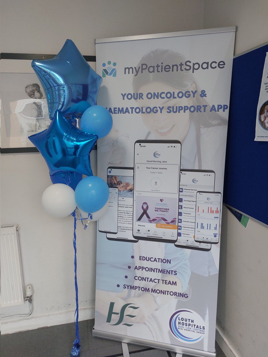 💥 Exciting day! 🚀 Go Live with @patient_my in OLOL Oncology dept - set to benefit both patients & clinicians 📈 @WendyODea1 @CaheyCatriona @roddyr29 @lillianbob @niallhalliday @loretto_grogan meabhsmith @bellew_julie