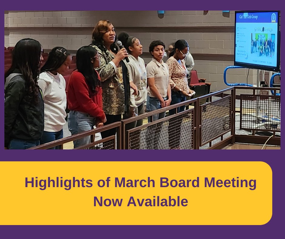 ICYMI: Highlights of the Board of Education's March meeting are available at tinyurl.com/yckk85mz. The Board meets at 6:30 p.m. this evening at STEM Middle @ Baldwin Road.