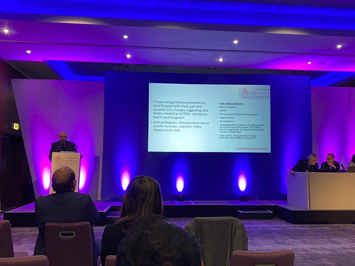 drahmedayuna's tweet photo. This morning, presenting our case Double Trouble , thanks #CoronaryComplications During PCI for the opportunity! https://t.co/xrZVffhHI2