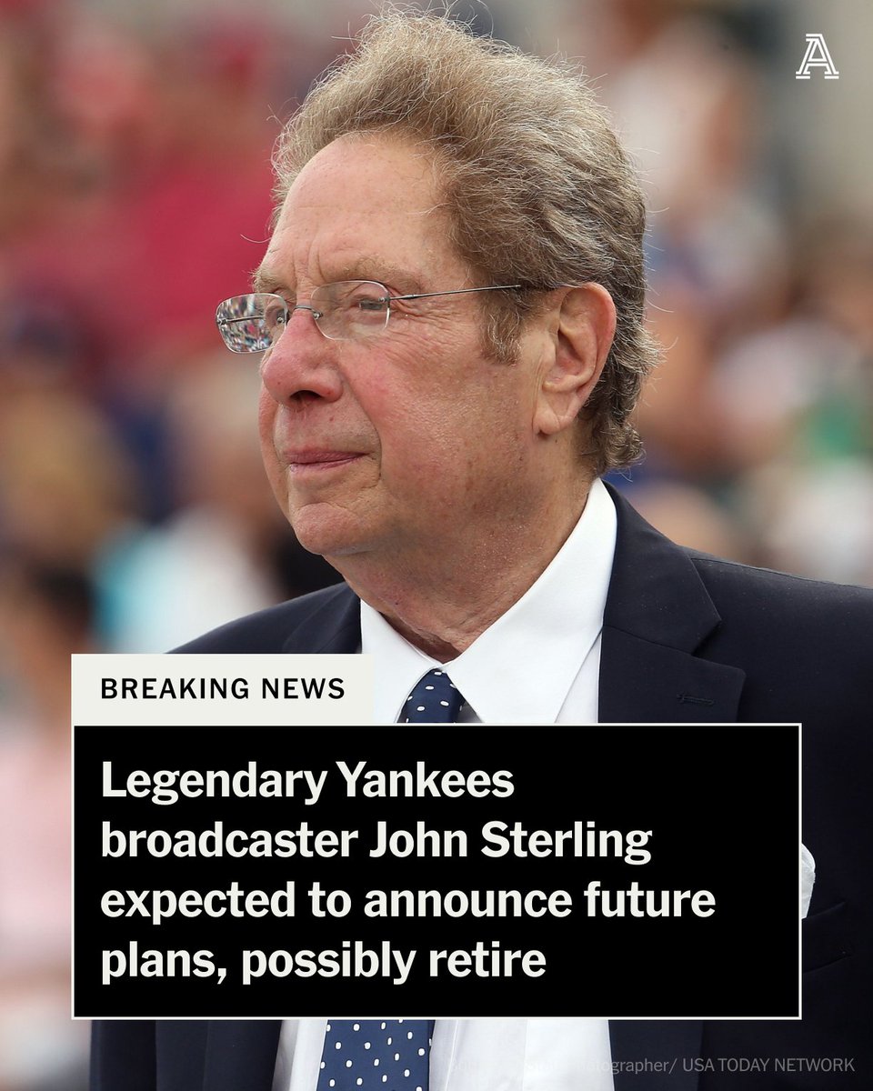 BREAKING: The legendary radio voice of the Yankees, John Sterling, is planning to hold a news conference Friday where he is expected to announce plans on his future, he told The Athletic. @AndrewMarchand has more ⤵️ theathletic.com/5417468/2024/0…