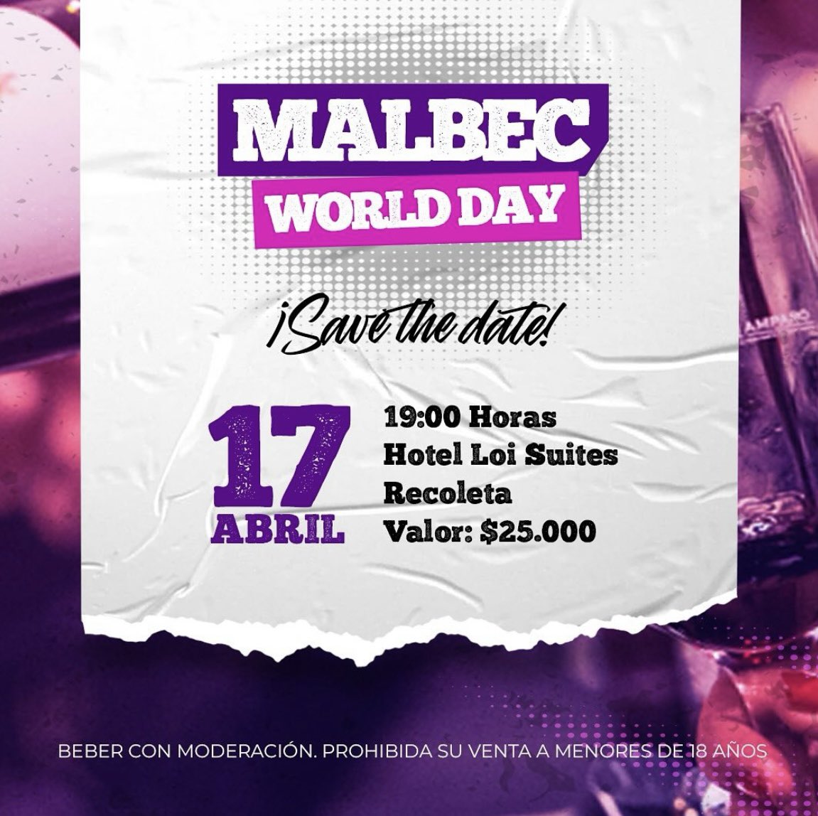¡Te esperamos para celebrar el Día Mundial del Malbec! 
Más de 20 bodegas para ofrecerte lo mejor de su cepa insignia. Disfrutá de una selección de quesos, fiambres y chocolates de primera calidad, tanto nacionales como importados. <a href="/bodegaamparo/">Amparo Mercado Gourmet</a>