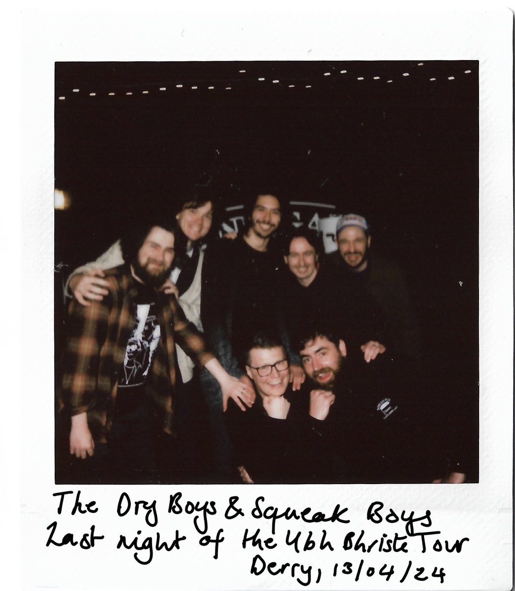 🥲 All good things must come to an end Thank you Bennigan's for making the final show of the tour a cracker. Selador split the ground with riffs, then us & @footsqueaker filled in the cracks It's been an amazing few weeks with these squeaky boys, we won't soon forget them xx DW