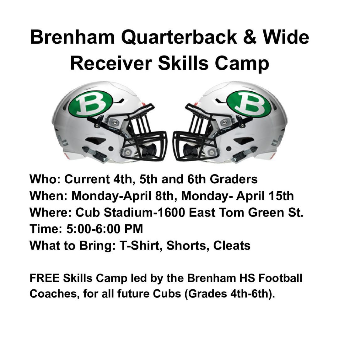 Skills Camp is set for TONIGHT!!! 🏈 💚 🏈 💚