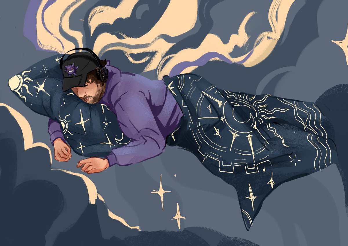 He's napping 
And I'm going to take a nap too 😴
#sapnapfanart #dreamfanart