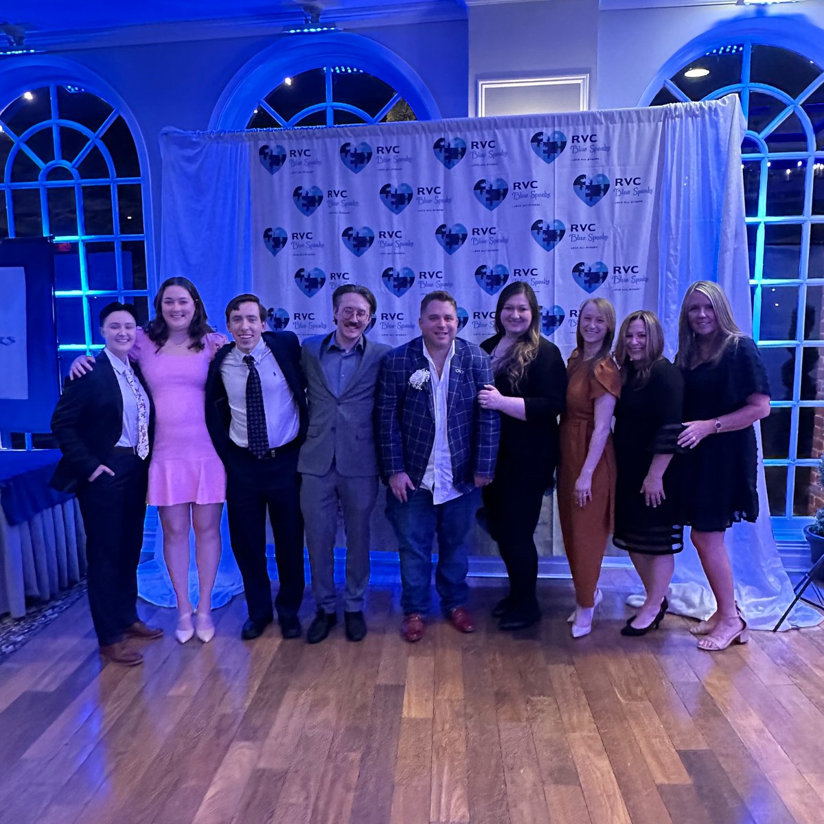 Winters4Autism's tweet photo. What an incredible evening with Mary Lou and Tony Cancellieri at the RVC Blue Speaks Light it Up Blue Gala for Autism.  Congratulations to the honorees Karen &amp; Wayne Lipton and to our very own, Christopher Cortale upon receiving the Person of Courage Award.   #inspireinclusion https://t.co/Jqwqq8Y7ya