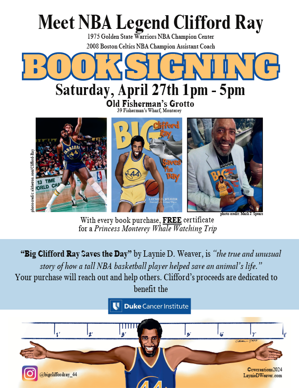 brickmanblog's tweet photo. Don't miss NBA Champion Clifford Ray, Jr. who will be doing a Meet and Greet and Booksigning on Saturday, April 27th at Old Fisherman's Wharf. Details on the event page on https://t.co/xERPyoljra. https://t.co/p6GywyvTBy