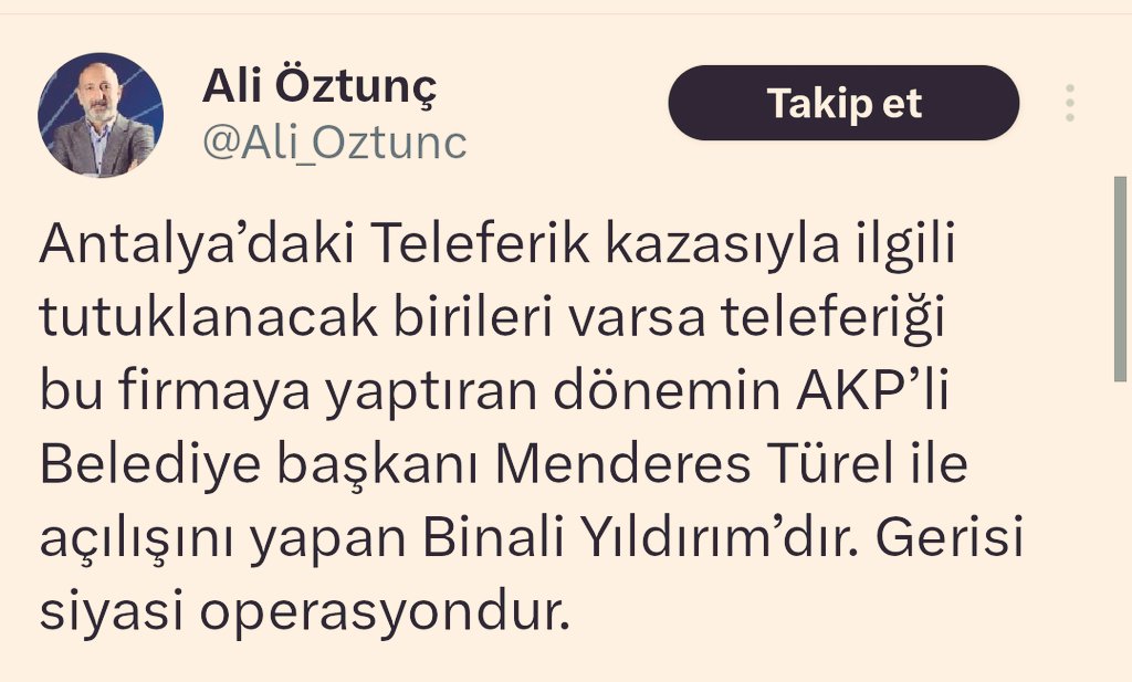 Ulan bunlarda gram akıl varsa, ben zırdeliyim.😱🤯 Şu tek hücreli amip; 'Antalya'daki teleferik kazasıyla ilgili Menderes Türel ve Binali Yıldırım tutuklanmalı' diyor. Bunu söyleyen şahıs da CHP Kahraman Maraş milletvekili 👇