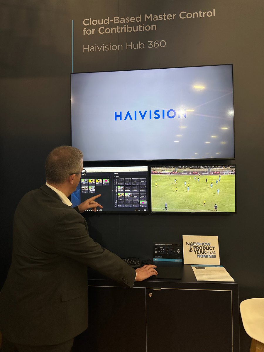 Drop by booth W2612 in the West Hall to see a live demo of #HaivisionHub360, the all-new cloud-based master control solution for streamlining live production workflows: haivision.com/products/haivi… @NABShow