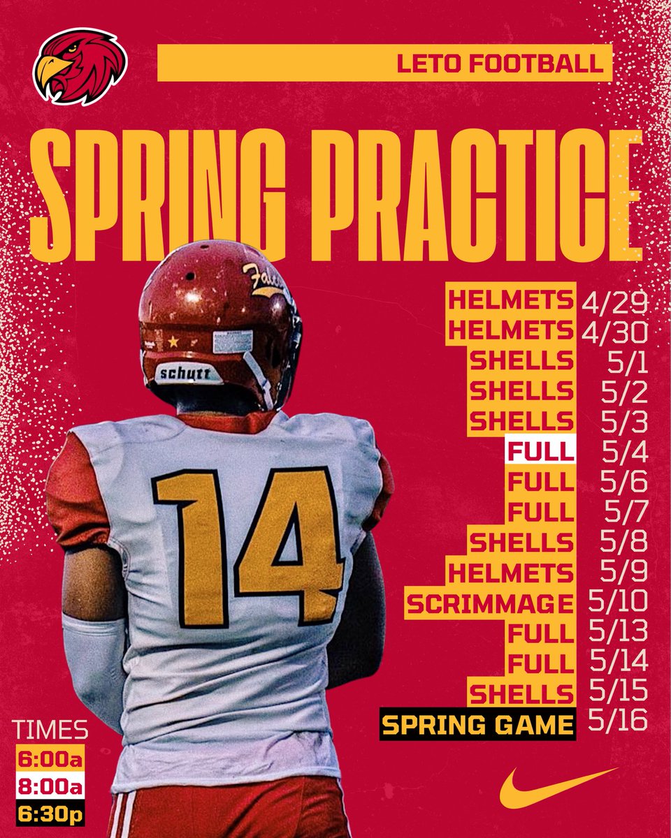 LetoFalconsFB's tweet photo. It’s about that time!⏰ https://t.co/M5SpbIJD7c