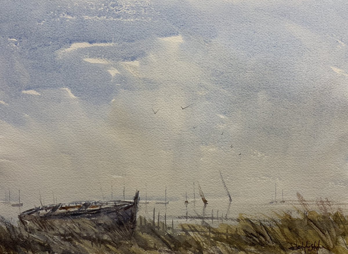 Blackwater Estuary #watercolour #art