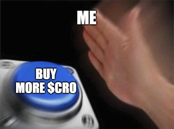 Me every time $CRO dumps: 

#crofam