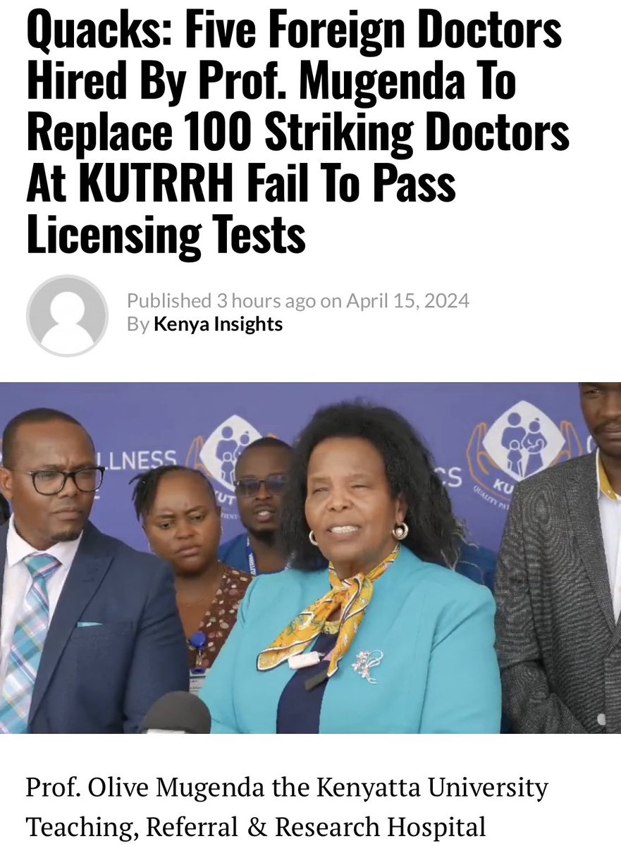 dr_bossbabe's tweet photo. Quacks have no place in medicine! The stakes are too high when it comes to human lives. Let's prioritize patient safety and quality care by ensuring that only qualified professionals handle healthcare.
#DoctorsStrikeKE 
#DoctorsDeserveBetter 
#SupportKenyanDoctors 
#ImplementCBA2017