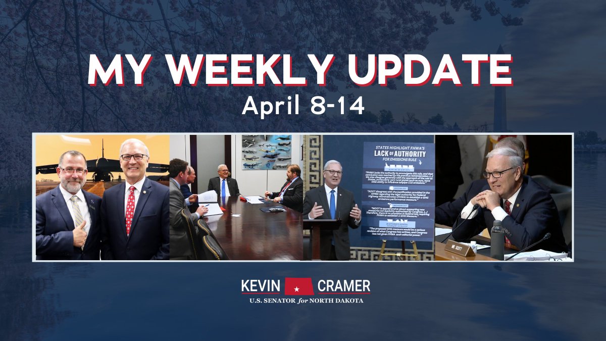 Last week: 🛣️ The Senate passed my bipartisan CRA to end the FHWA's illegal GHG emissions rule 🇺🇸 During a @SASCGOP hearing, I questioned @SecDef & @GenCQBrownJr 🛢️ The Bureau of Land Management finalized an overbearing, costly rule on US oil & gas More: new.express.adobe.com/webpage/VWrytJ…