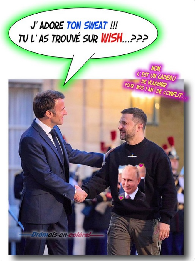 A ce titre, E Macron invite le Président Zélensky à PARIS...