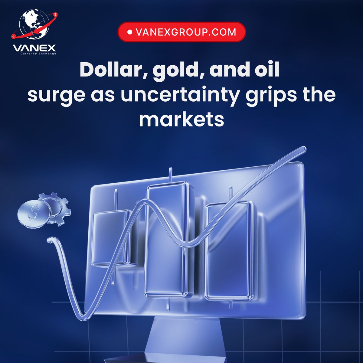 VanexGroup's tweet photo. Dollar, gold, and oil surge as uncertainty grips the markets

🚀 Unlock the power of the markets! Bringing you the latest in stock market trends, financial forecasts, and savvy investment strategies.
check out: https://t.co/PstCcXrQs8 https://t.co/e8quvXskgN