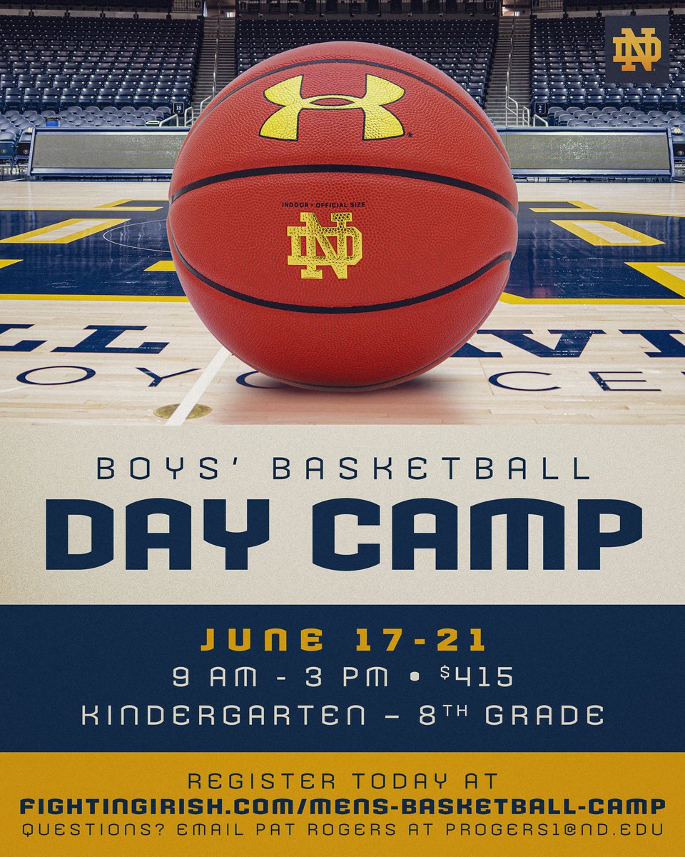 summer is right around the corner secure a spot for camp today by registering now! 🔗bit.ly/3SLBPpg #GoIrish☘️