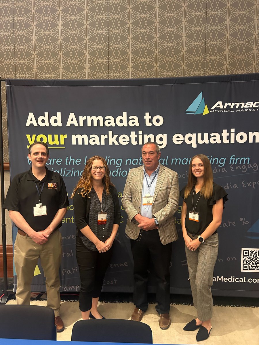 ArmadaMedical's tweet photo. Armada is on-site and ready for day 2 of #RBMA2024! Don't forget that we are presenting tomorrow, April 16th at 11 am! We will be discussing marketing interventional radiology services. 
We're also exhibiting, so stop by booth #403 to say hello! 👋 https://t.co/8MpPCfZiSW