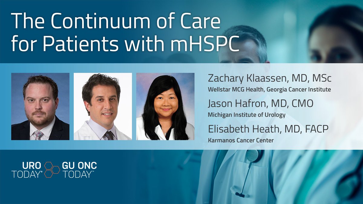 Optimizing #mHSPC care and collaboration for triplet therapy. @HafronJason & @EHeath4100 @karmanoscancer join @zklaassen_md @GACancerCenter to discuss the continuum of care in metastatic hormone-sensitive #ProstateCancer > bit.ly/3Vg3i5q @miumenshealth