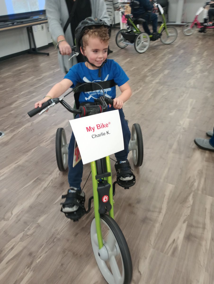 'This bike not only gives my son independence and confidence, it also helps him to build very important muscles that right now he has difficulty building. Seeing Charlie on this bike is such a positive opportunity not just for him, but for our family! #mybike #adaptivebikes