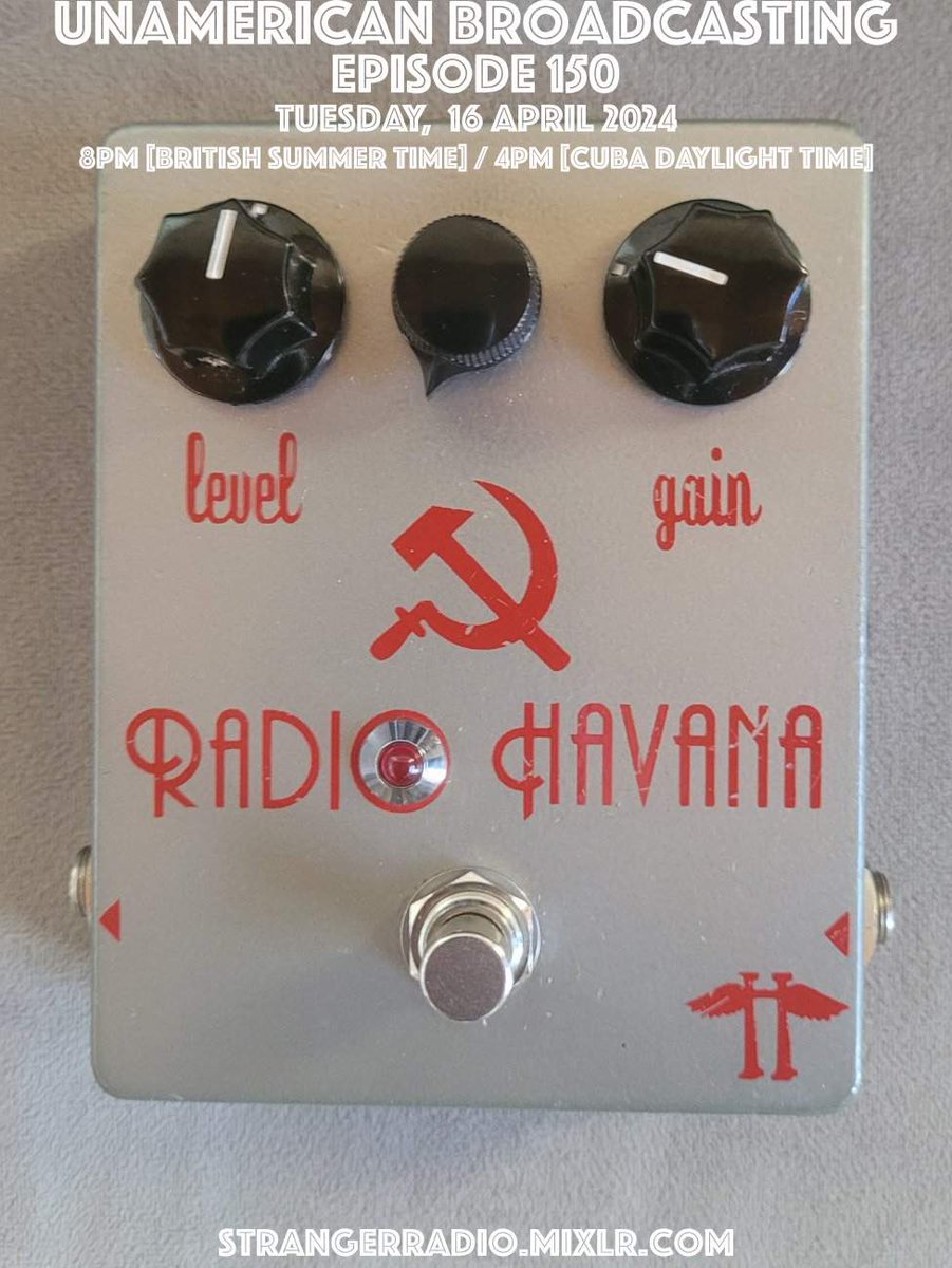 Scottish Post-Punk (@scotspostpunk) on Twitter photo The sound of Radio Havana on UNAMERICAN BROADCASTING - tomorrow at 4PM (Cuba Daylight Time)
Listen to the mixtape of the revolution only on strangerradio.mixlr.com
<a href="/GCPunkNewWave/">GC's Punk & New Wave</a> <a href="/NewWaveAndPunk/">PunkAndNewWave</a> <a href="/GJMunro26/">Gordon Munro</a> <a href="/NDB66/">Nick Belger</a> <a href="/Dub_Cadet/">dub.cadet</a> <a href="/fullstack65/">Stewart</a> <a href="/creepingbentorg/">The Creeping Bent Organisation</a> <a href="/_fairweather_/">Steven Fairweather</a> The sound of Radio Havana on UNAMERICAN BROADCASTING - tomorrow at 4PM (Cuba Daylight Time)
Listen to the mixtape of the revolution only on strangerradio.mixlr.com
<a href="/GCPunkNewWave/">GC's Punk & New Wave</a> <a href="/NewWaveAndPunk/">PunkAndNewWave</a> <a href="/GJMunro26/">Gordon Munro</a> <a href="/NDB66/">Nick Belger</a> <a href="/Dub_Cadet/">dub.cadet</a> <a href="/fullstack65/">Stewart</a> <a href="/creepingbentorg/">The Creeping Bent Organisation</a> <a href="/_fairweather_/">Steven Fairweather</a>