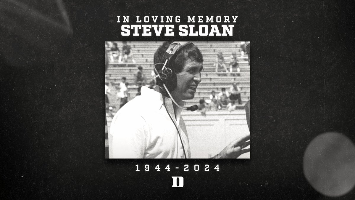 Former Duke head coach Steve Sloan has passed away at the age of 79. 📰 goduke.com/news/2024/4/15…