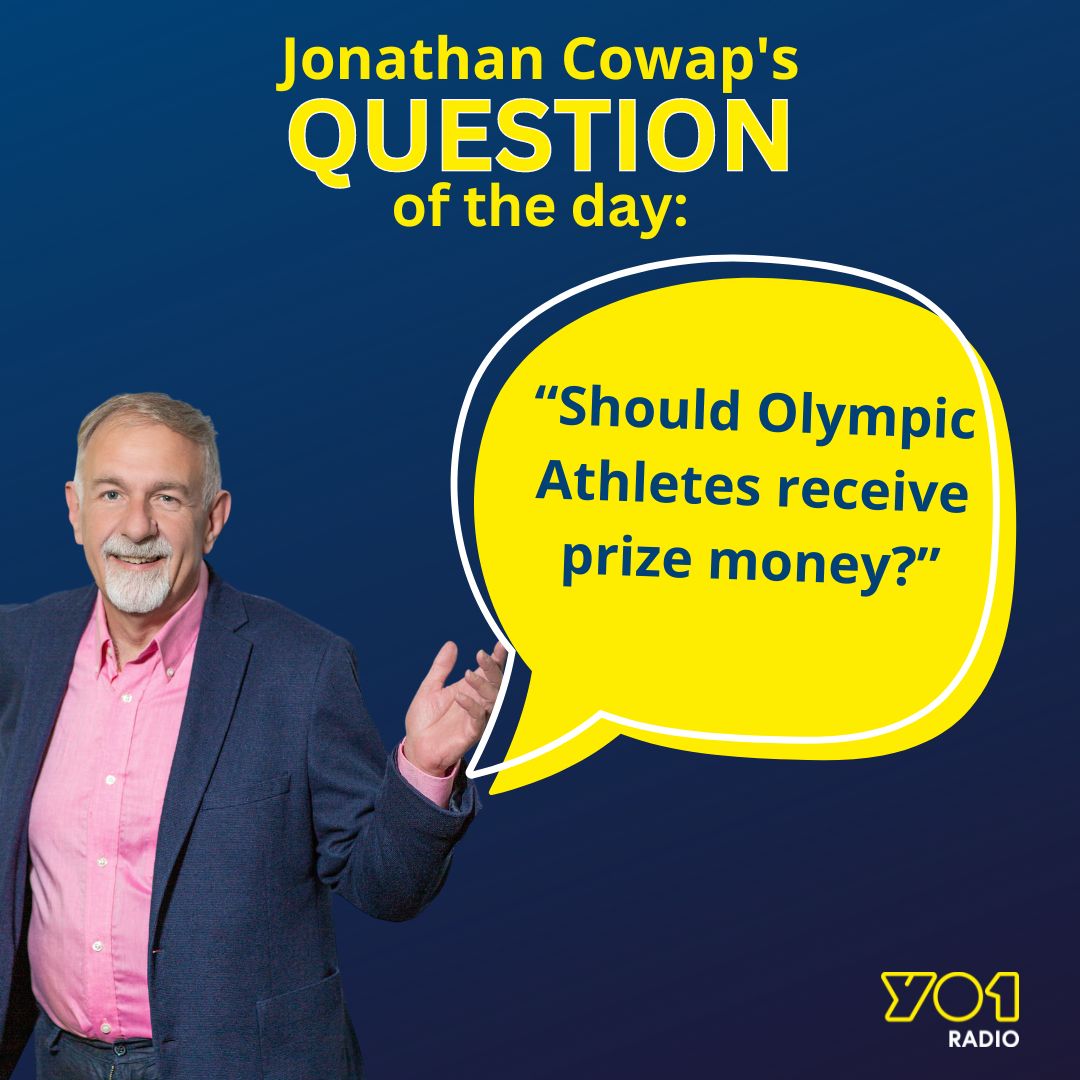 Last week it was announced that some athletes at this year's Olympics will receive money - $50k for a gold medal. What do you think? Does it make it more about money than winning? Or is it only fair? Dave Parker is covering on Jonathan Cowap’s Morning Edition.Tuesday from 10am.