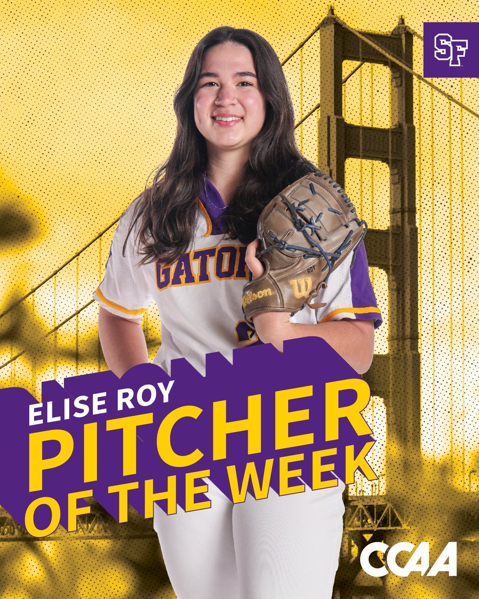 Elise Roy has been named @goccaa Pitcher of the Week! 📰 sfstategators.com/news/2024/4/15…