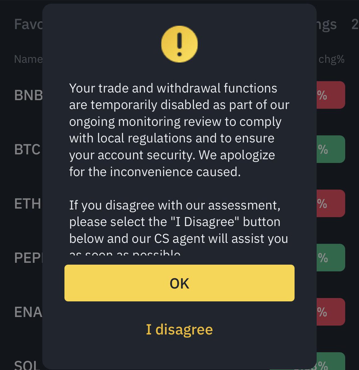 iam_kaymony's tweet photo. @BinanceHelpDesk @binance My account was suspended and disabled for no specific reason and no specific date for account review completion 😭 https://t.co/0mEwF0ovNA