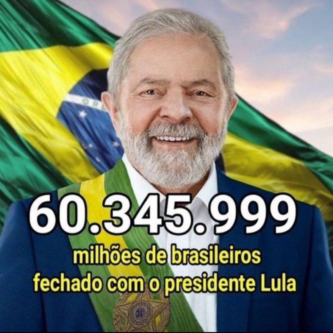 Boa tarde para todos e todas que digitaram #PT13 no primeiro e segundo turnos das eleições de outubro de 2022. Juntos derrotamos a extrema-direita e o fascismo. Salvamos a #Democracia do Brasil. #LulaGovernoDoPovo
