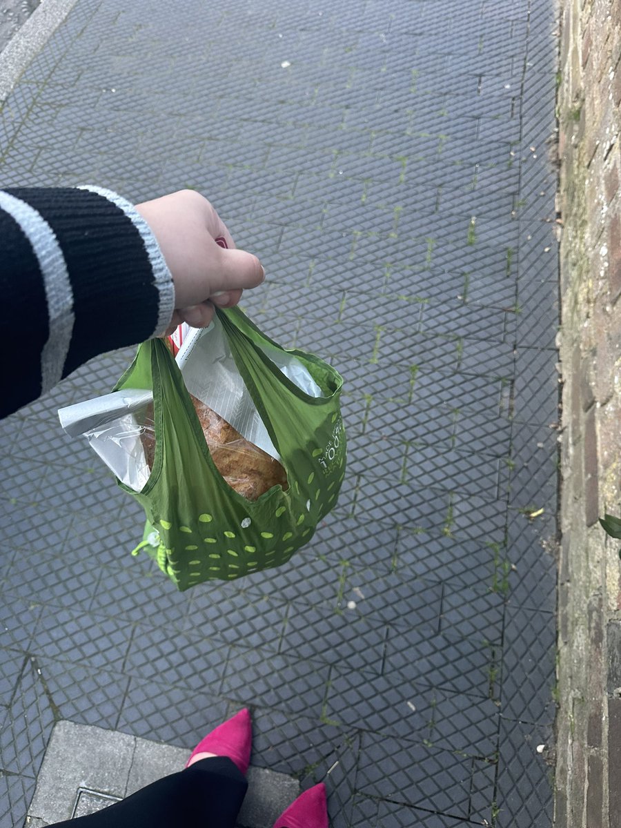 Find a friend who magically produces a bag for you to take to Tesco so you don’t have to go back home to get one!