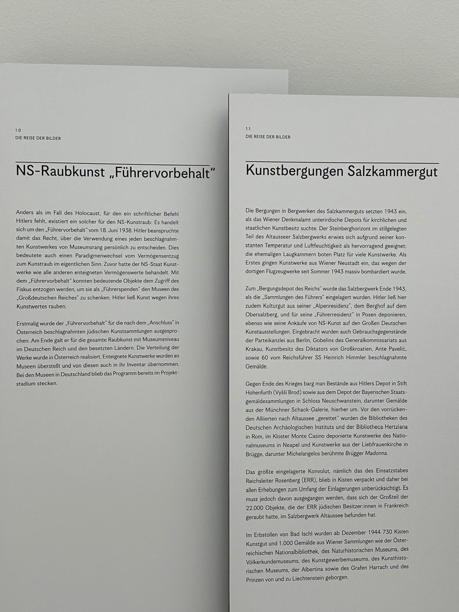 j_thallinger's tweet photo. Lors de la journée mondiale de l‘art, 2 recommendations pour la ville de Linz (Haute-Autriche): l‘expo @LentosLinz „Die Reise der Bilder“ sur l’entreposage d‘oeuvres d’art dans la région du Salzkammergut pendant le national-socialisme, ainsi que le @ArsElectronica Deep Space 👌 https://t.co/OPZhRk1G24