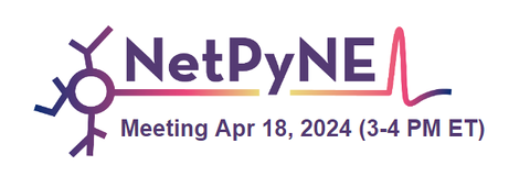 _NetPyNE_'s tweet image. Join us for the next NetPyNE bimonthly online meeting on Thursday April 18 at 3 - 4 pm ET! More info here: github.com/suny-downstate…