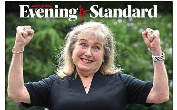 Thank you <a href="/EveningStandard/">nope s</a> for this front page photo of <a href="/Councillorsuzie/">Susan Hall AM</a> 
I'm sure it will encourage people to vote for her 😂