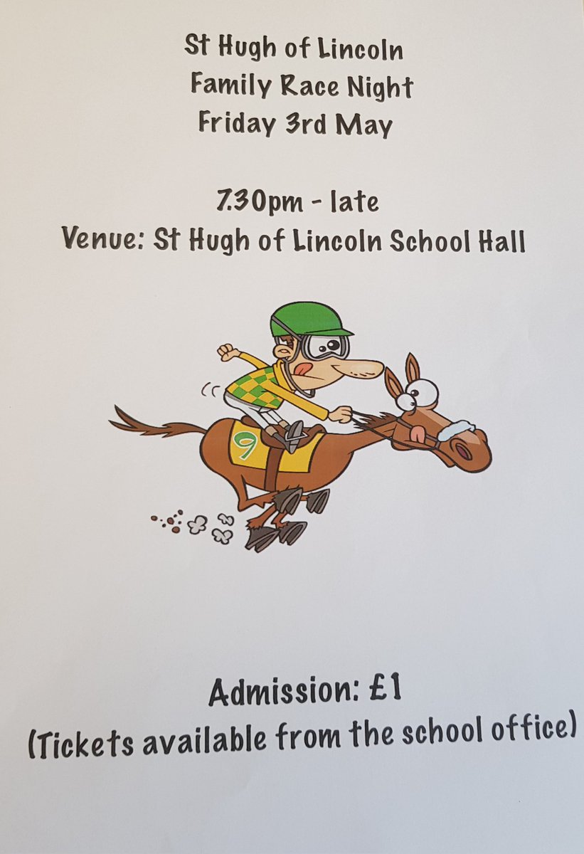 Do you enjoy the horses? Come along to our family race night on Friday 3rd May 🏇🏇