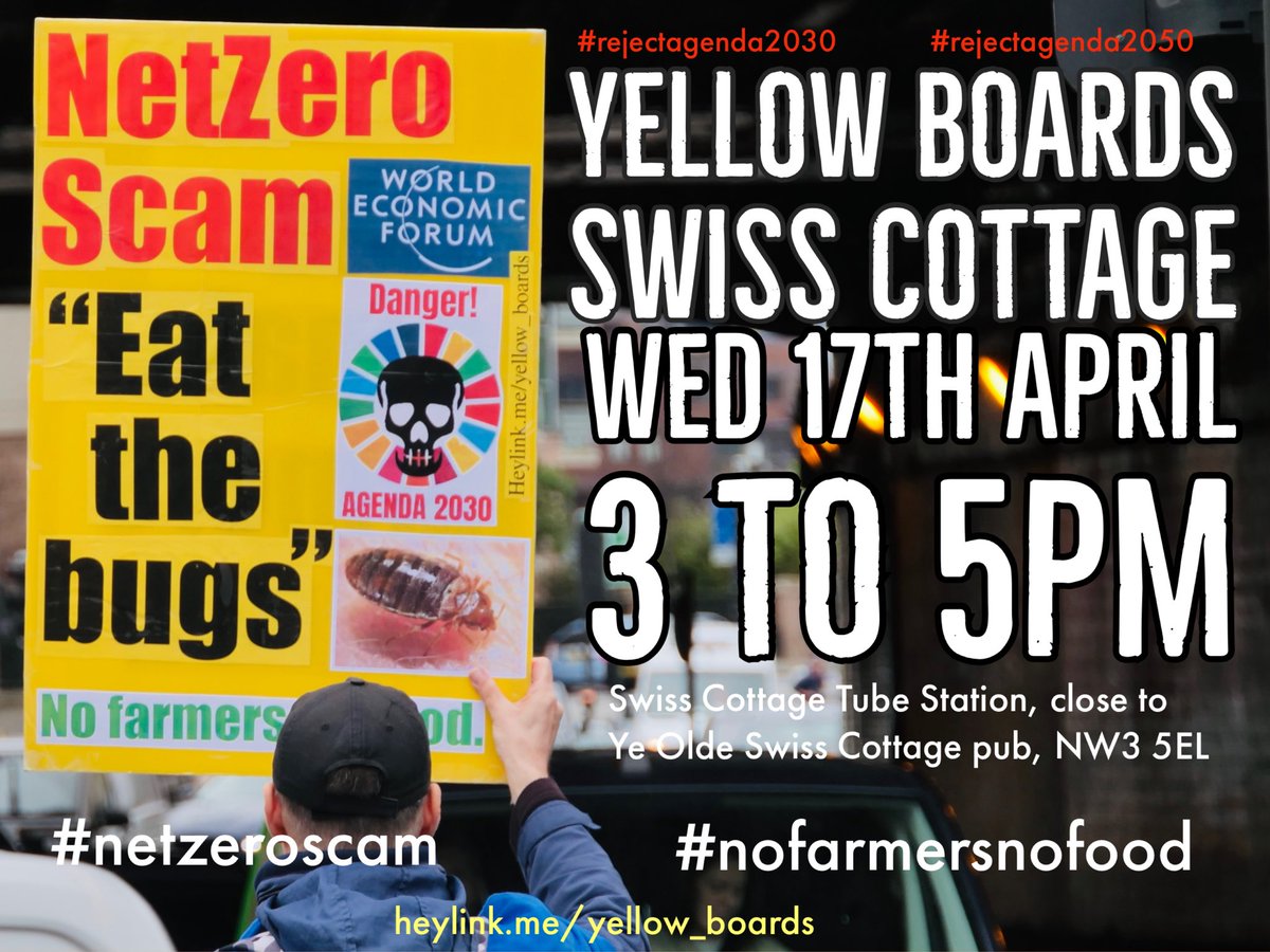 #yellowboards #outreach #yellowboardarmy #netzeromania #climatecon #nofarmersnofood #london #swisscottage