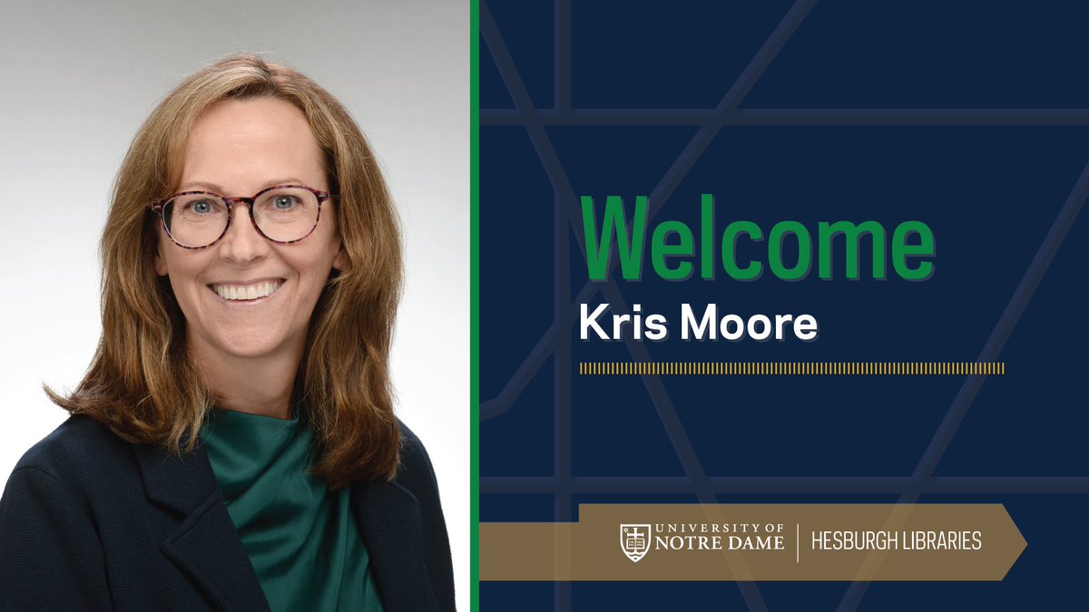 Welcome to Kris Moore, who joined the Hesburgh Libraries team in March as the Senior Administrative Assistant to the Dean. Kris manages the Dean's appointments, calendar, travel, and daily activities, as well as helps with daily office projects and priorities.